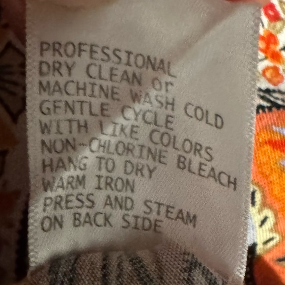 Christian Siriano Women's Size Small Floral Paisley Peplum Blouse Boho Peasant - Picture 10 of 15